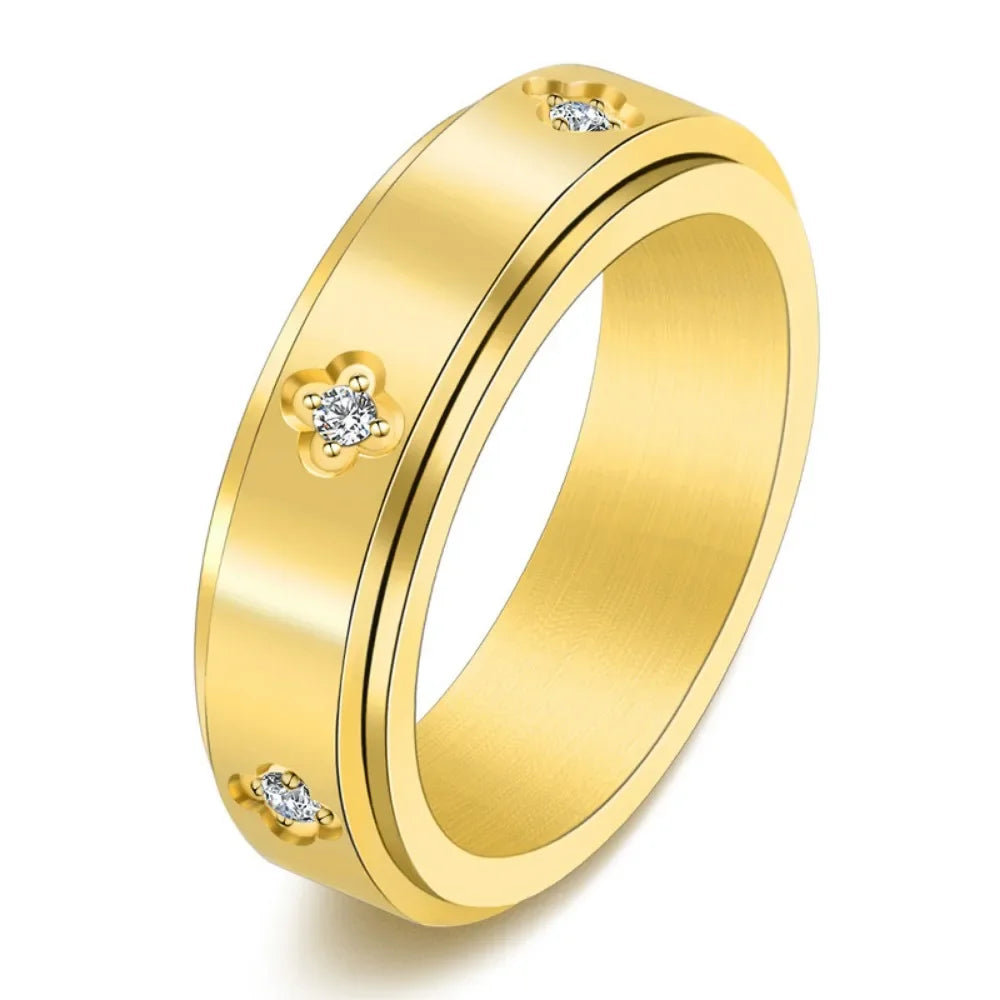 18k Gold Plated Luvry Spinner Ring